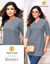 Krisha By Tunic House Viscous Rayon Chikankari Kurta Wholesale In India